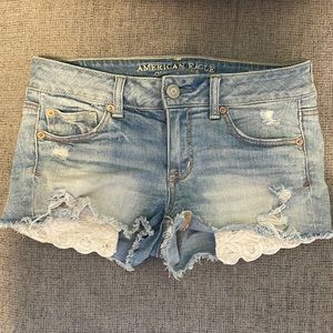 American eagle jean shorts